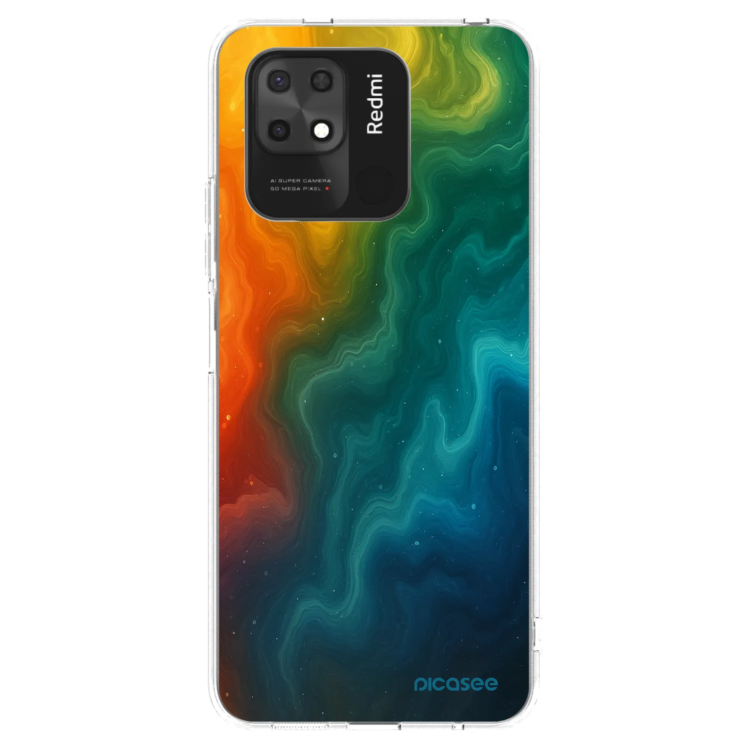 Picasee átlátszó szilikon tok az alábbi mobiltelefonokra Xiaomi Redmi 10C - Solar