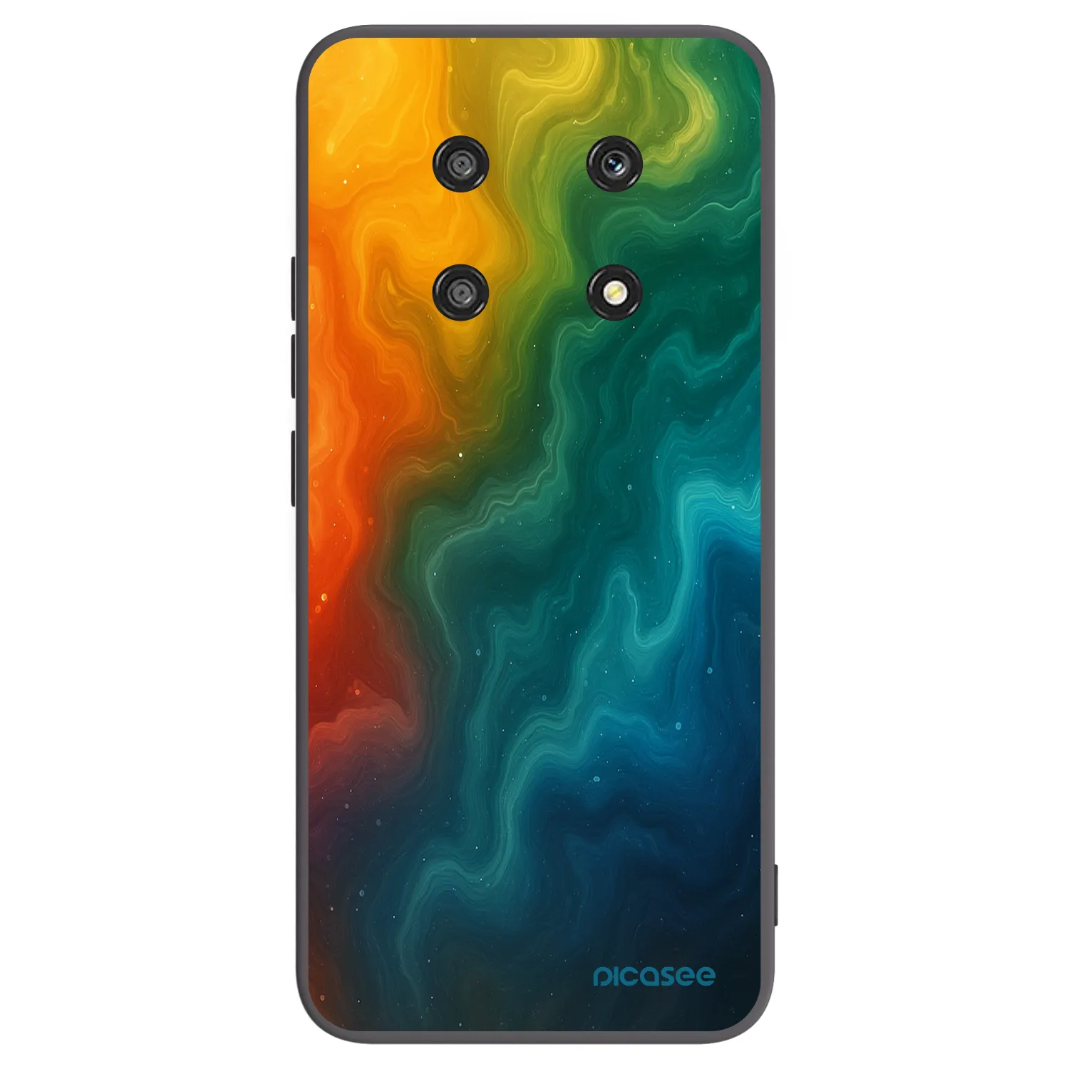 Picasee fekete szilikon tok az alábbi mobiltelefonokra Honor Magic4 Lite 5G - Solar