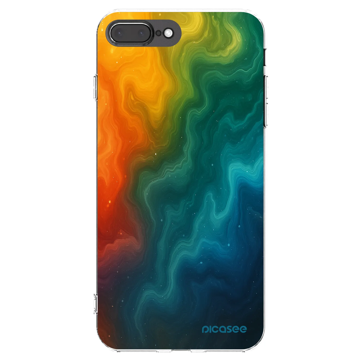 Picasee átlátszó szilikon tok az alábbi mobiltelefonokra Apple iPhone 8 Plus - Solar