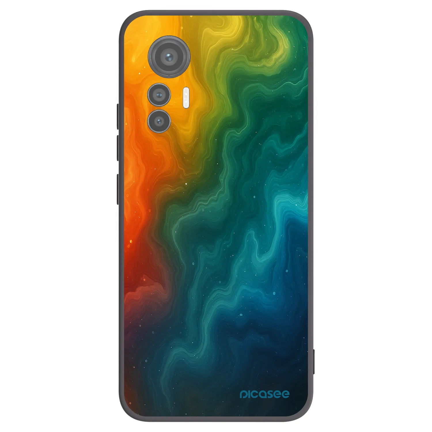 Picasee fekete szilikon tok az alábbi mobiltelefonokra Xiaomi 12 Lite - Solar