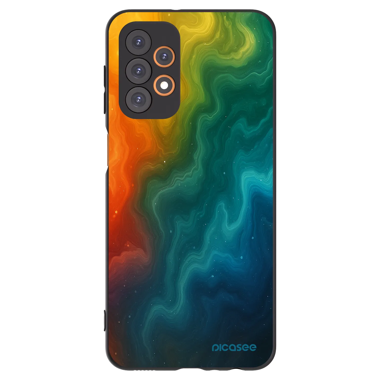 Picasee fekete szilikon tok az alábbi mobiltelefonokra Samsung Galaxy A23 A236B 5G - Solar