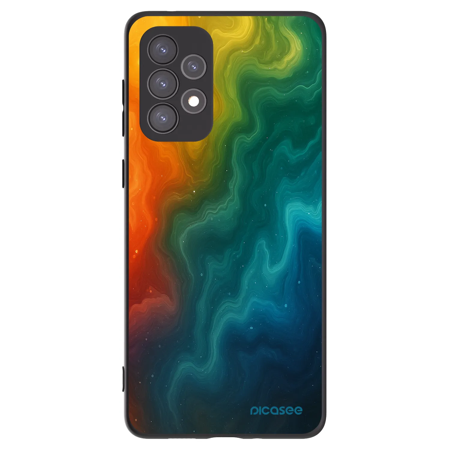 Picasee fekete szilikon tok az alábbi mobiltelefonokra Samsung Galaxy A73 5G - Solar