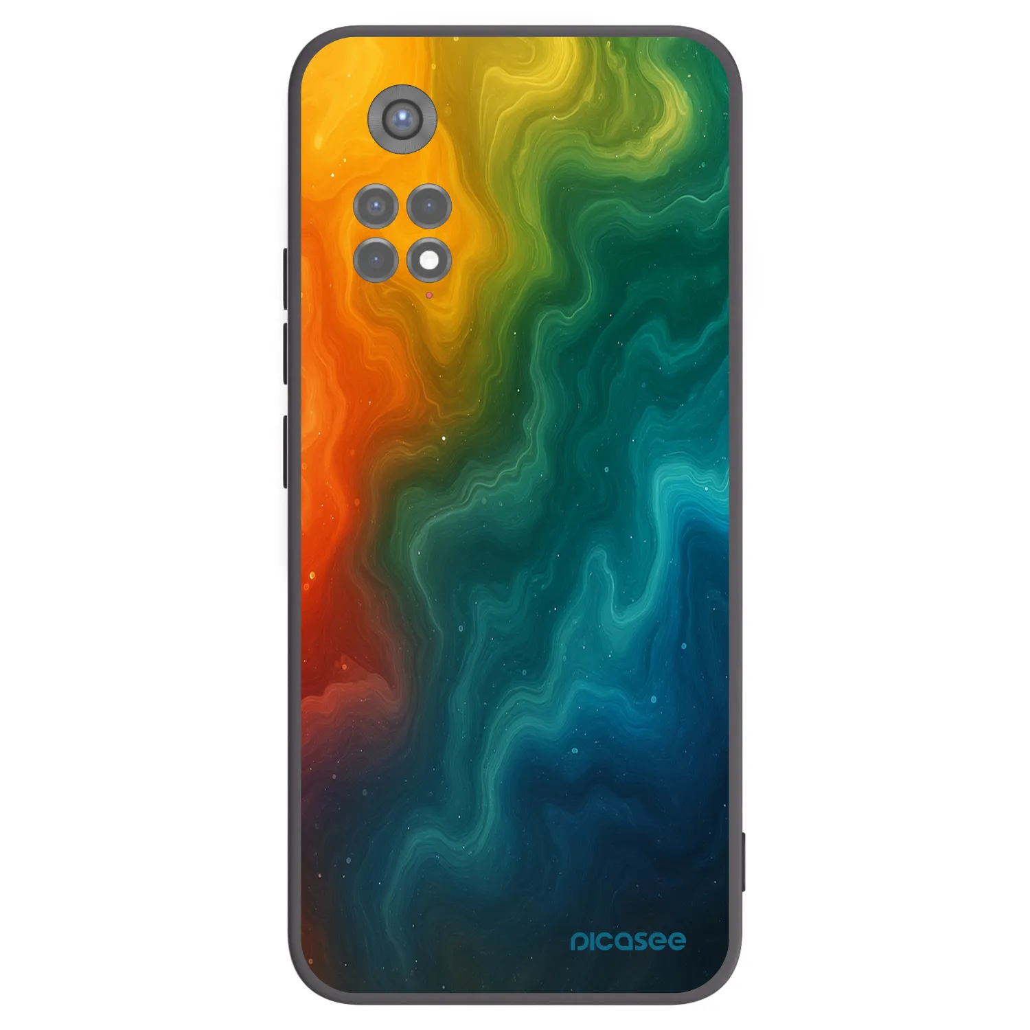 Picasee fekete szilikon tok az alábbi mobiltelefonokra Xiaomi Redmi Note 11S 5G - Solar