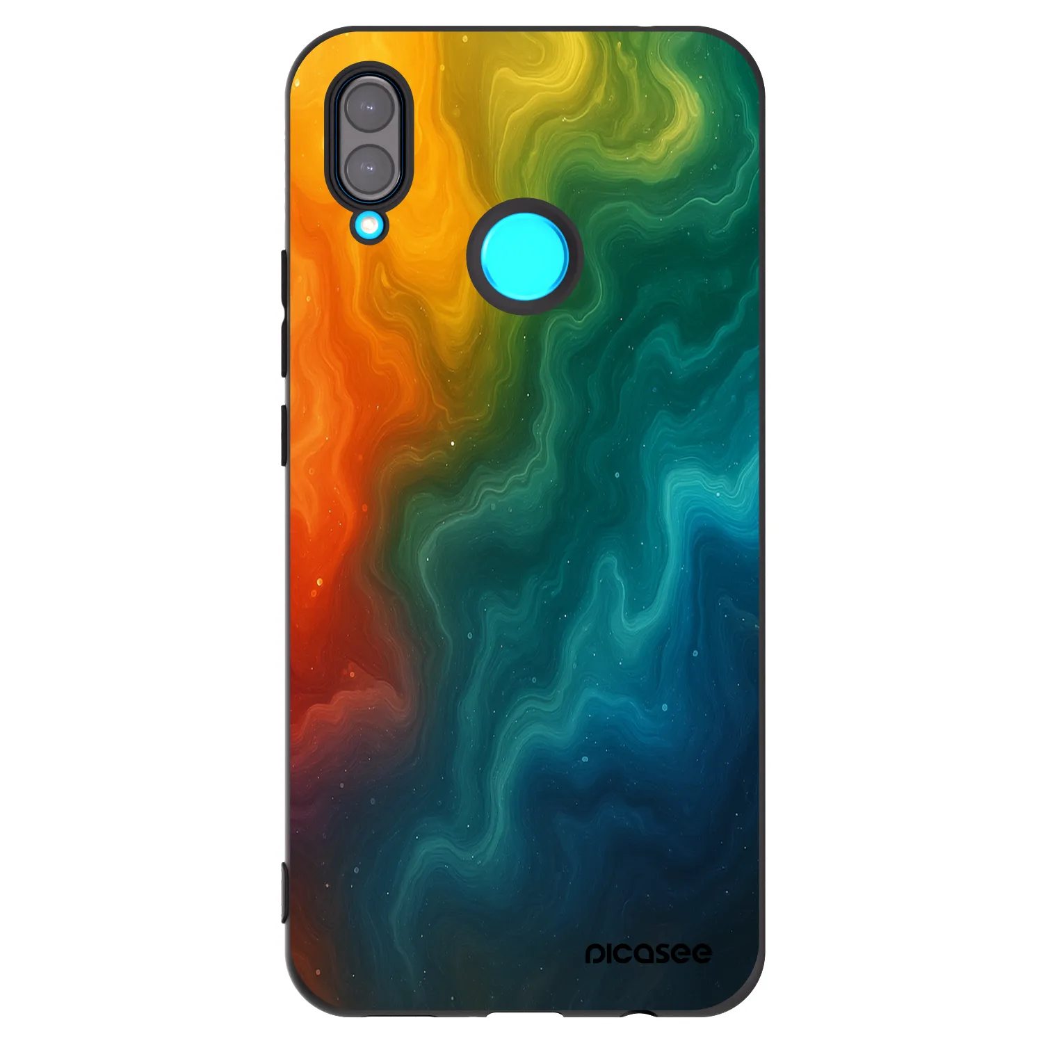 Picasee fekete szilikon tok az alábbi mobiltelefonokra Huawei Nova 3i - Solar