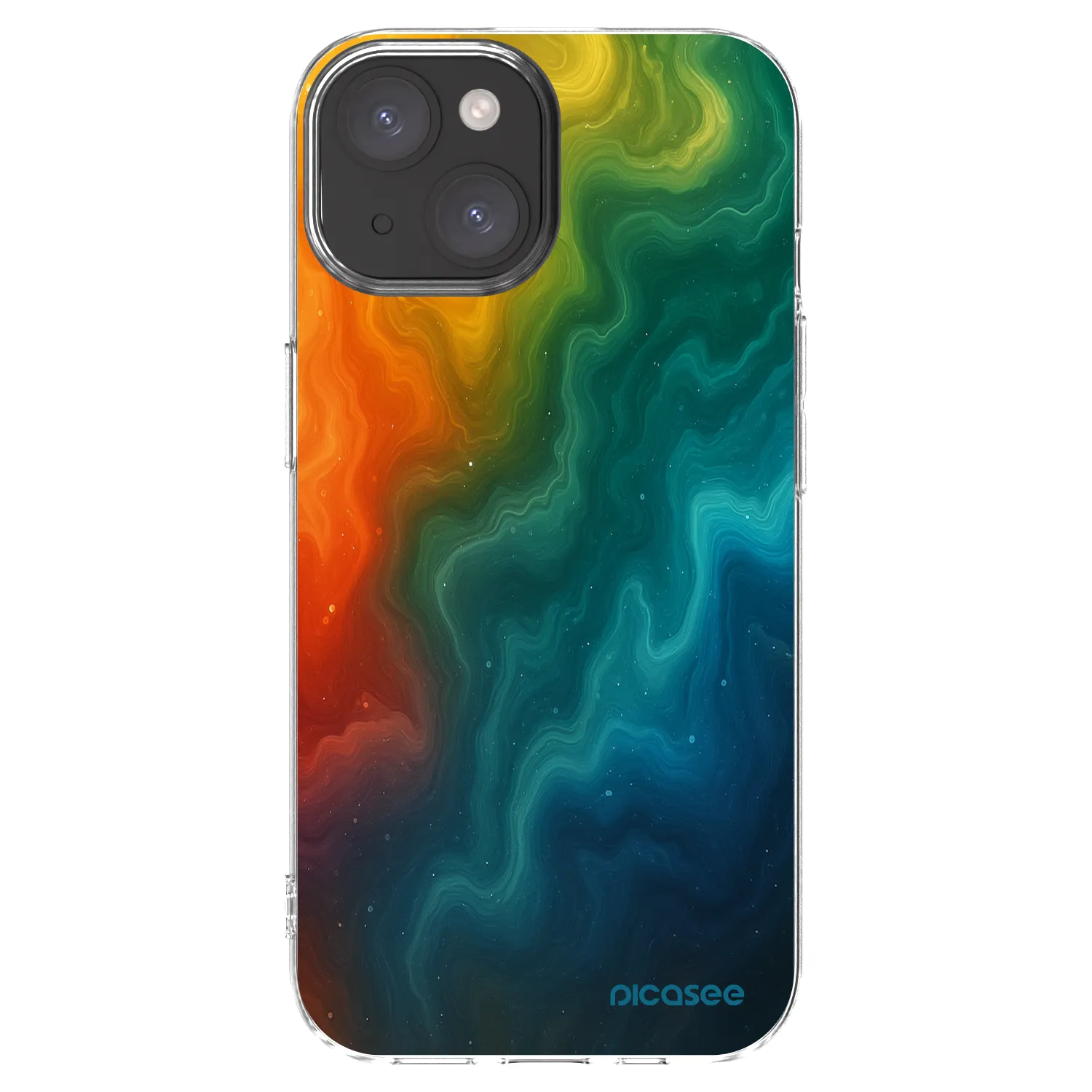 Picasee átlátszó szilikon tok az alábbi mobiltelefonokra Apple iPhone 15 - Solar