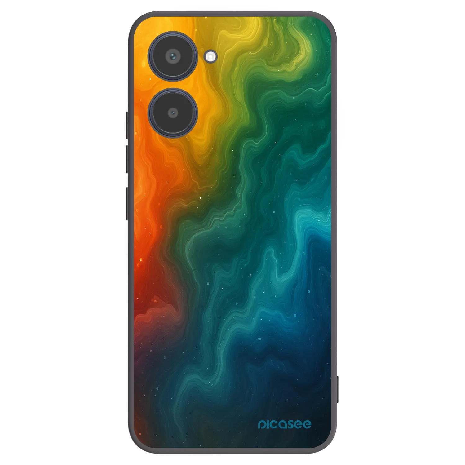 Picasee fekete szilikon tok az alábbi mobiltelefonokra Realme 10 4G - Solar