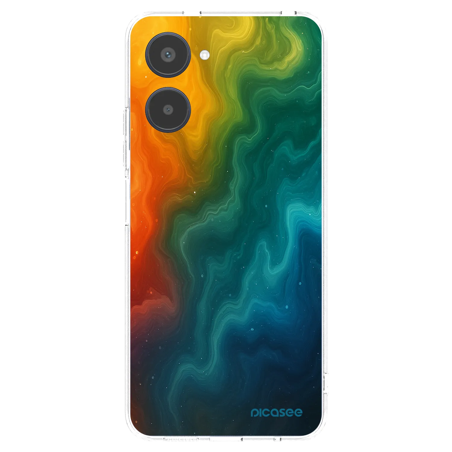 Picasee átlátszó szilikon tok az alábbi mobiltelefonokra Realme 10 4G - Solar