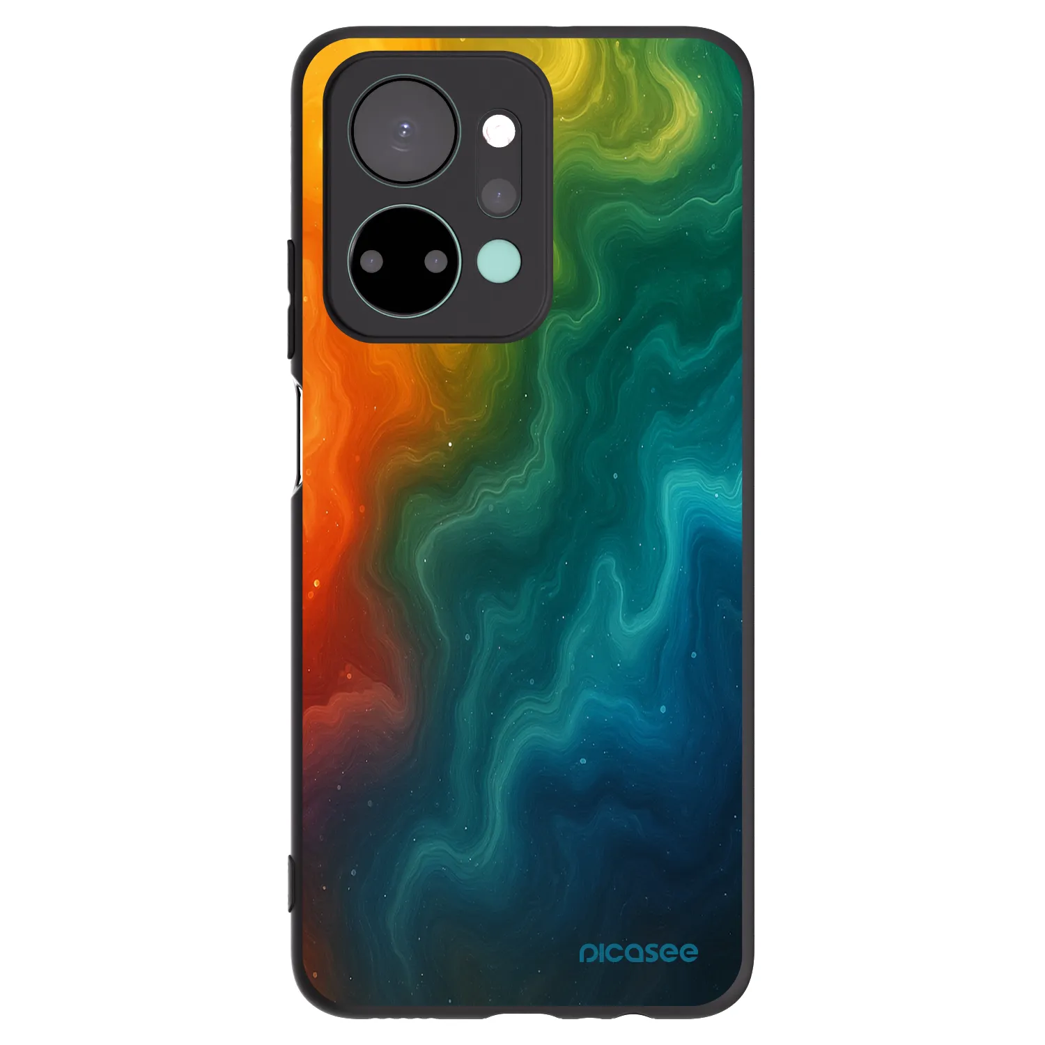 Picasee fekete szilikon tok az alábbi mobiltelefonokra Honor X7a - Solar