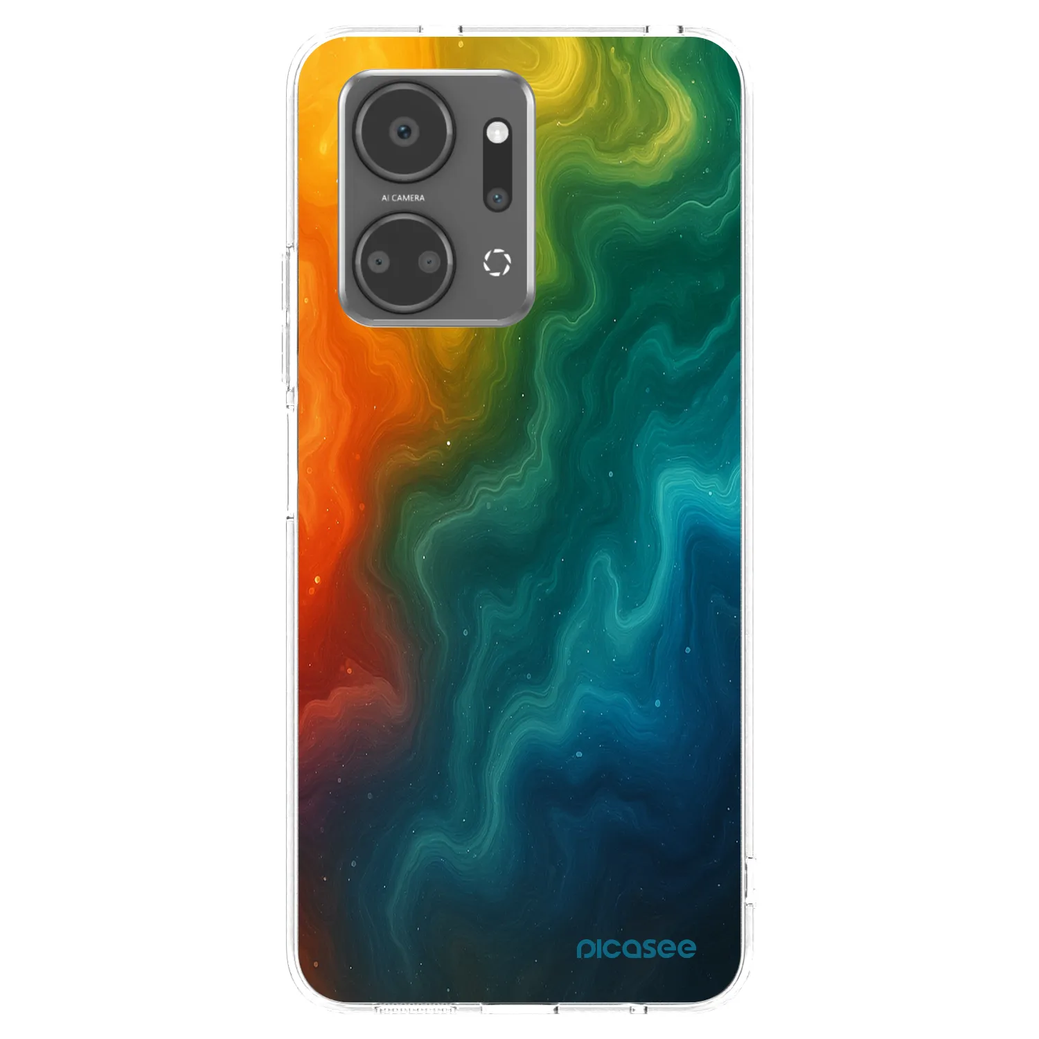 Picasee átlátszó szilikon tok az alábbi mobiltelefonokra Honor X7a - Solar
