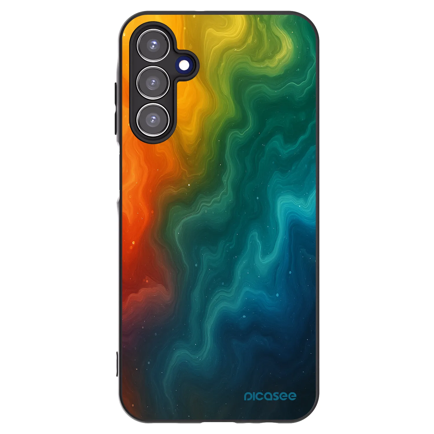Picasee fekete szilikon tok az alábbi mobiltelefonokra Samsung Galaxy A15 A155F 4G - Solar