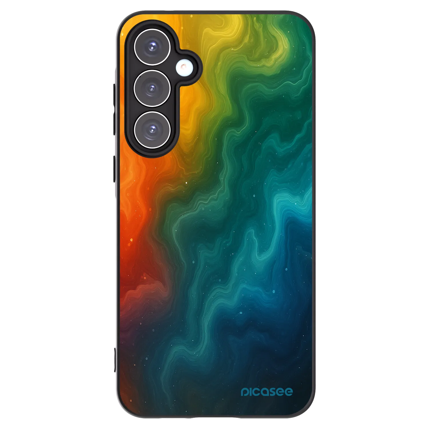 Picasee fekete szilikon tok az alábbi mobiltelefonokra Samsung Galaxy A55 5G A556B - Solar