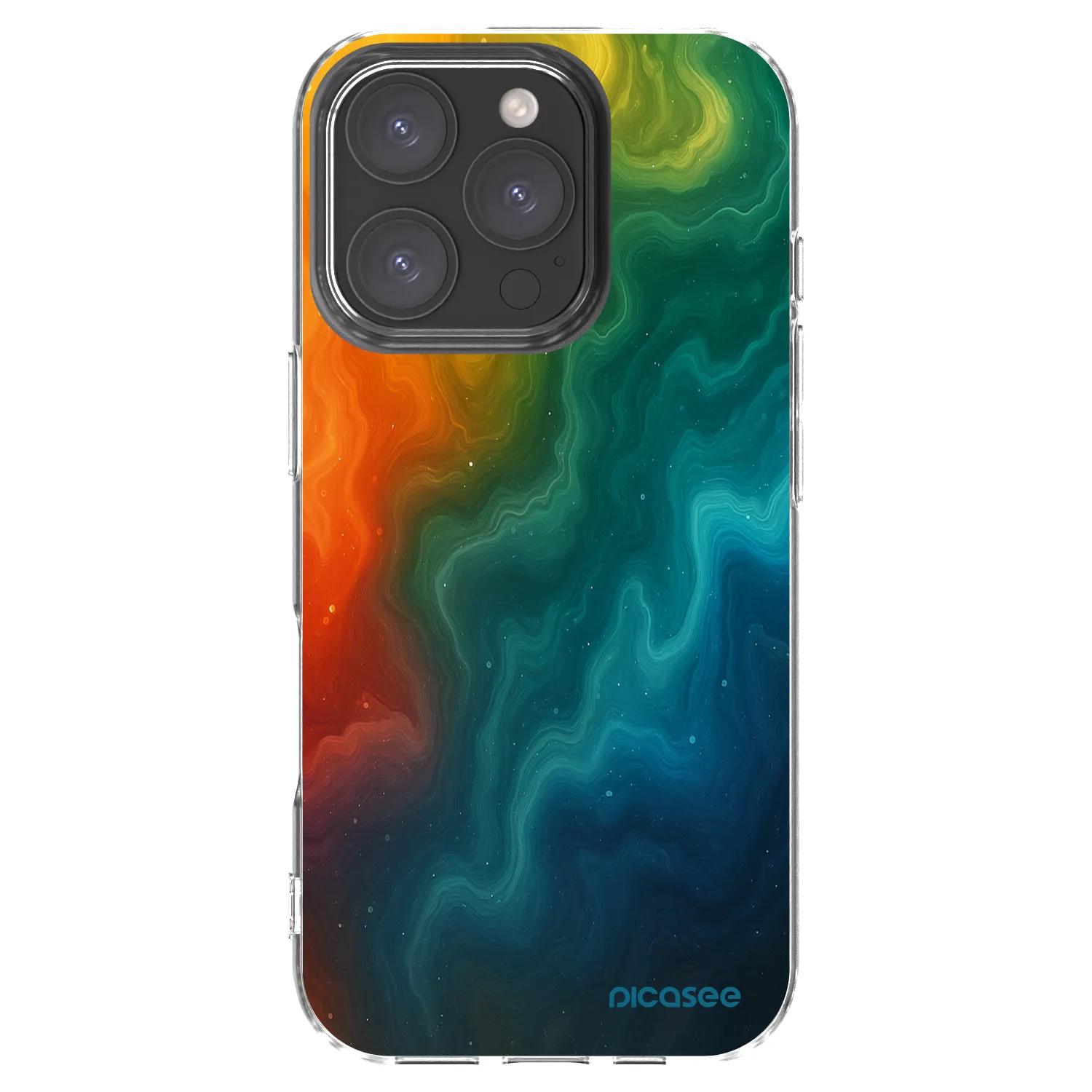 Picasee átlátszó szilikon tok az alábbi mobiltelefonokra Apple iPhone 16 Pro - Solar