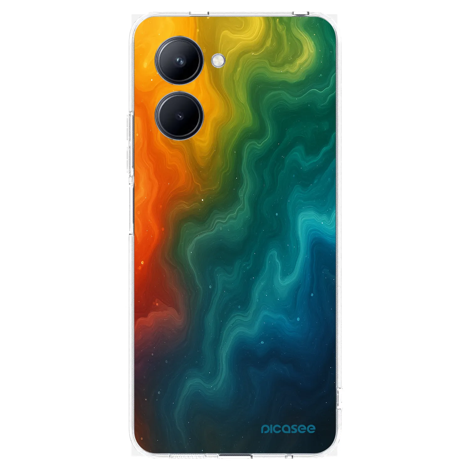 Picasee átlátszó szilikon tok az alábbi mobiltelefonokra Realme C33 (2023) - Solar