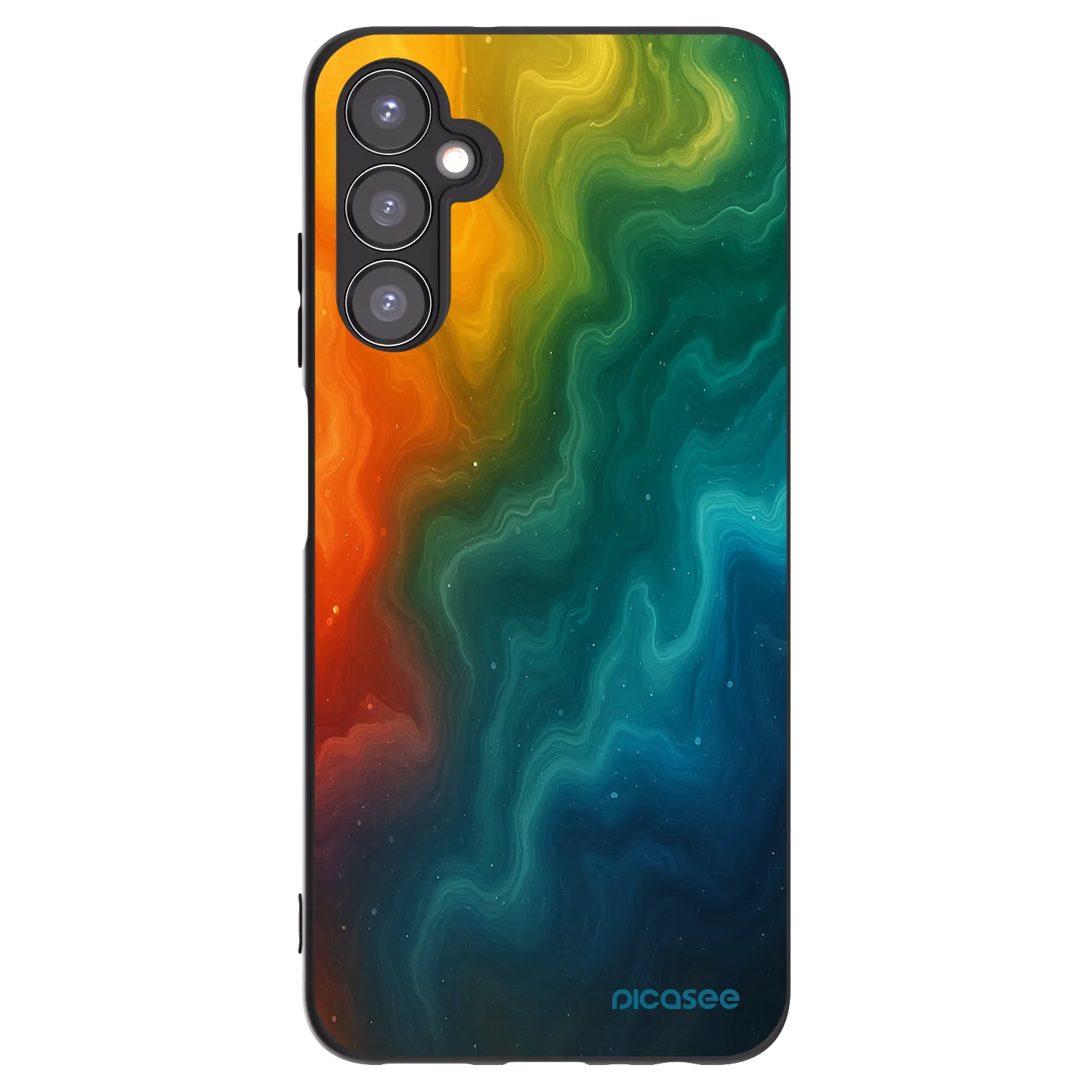 Picasee fekete szilikon tok az alábbi mobiltelefonokra Samsung Galaxy A05s A057G - Solar
