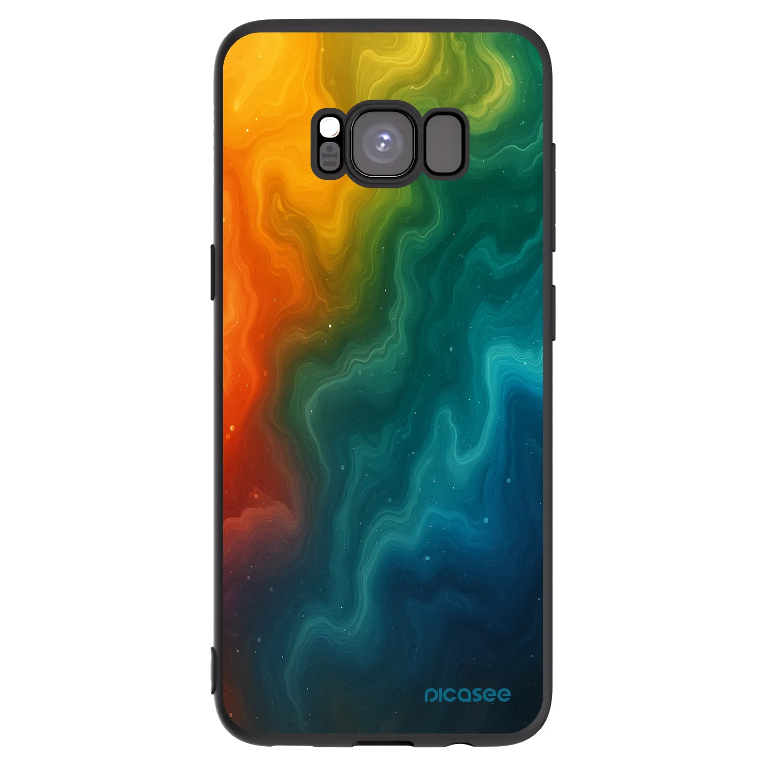 Picasee fekete szilikon tok az alábbi mobiltelefonokra Samsung Galaxy S8 G950F - Solar