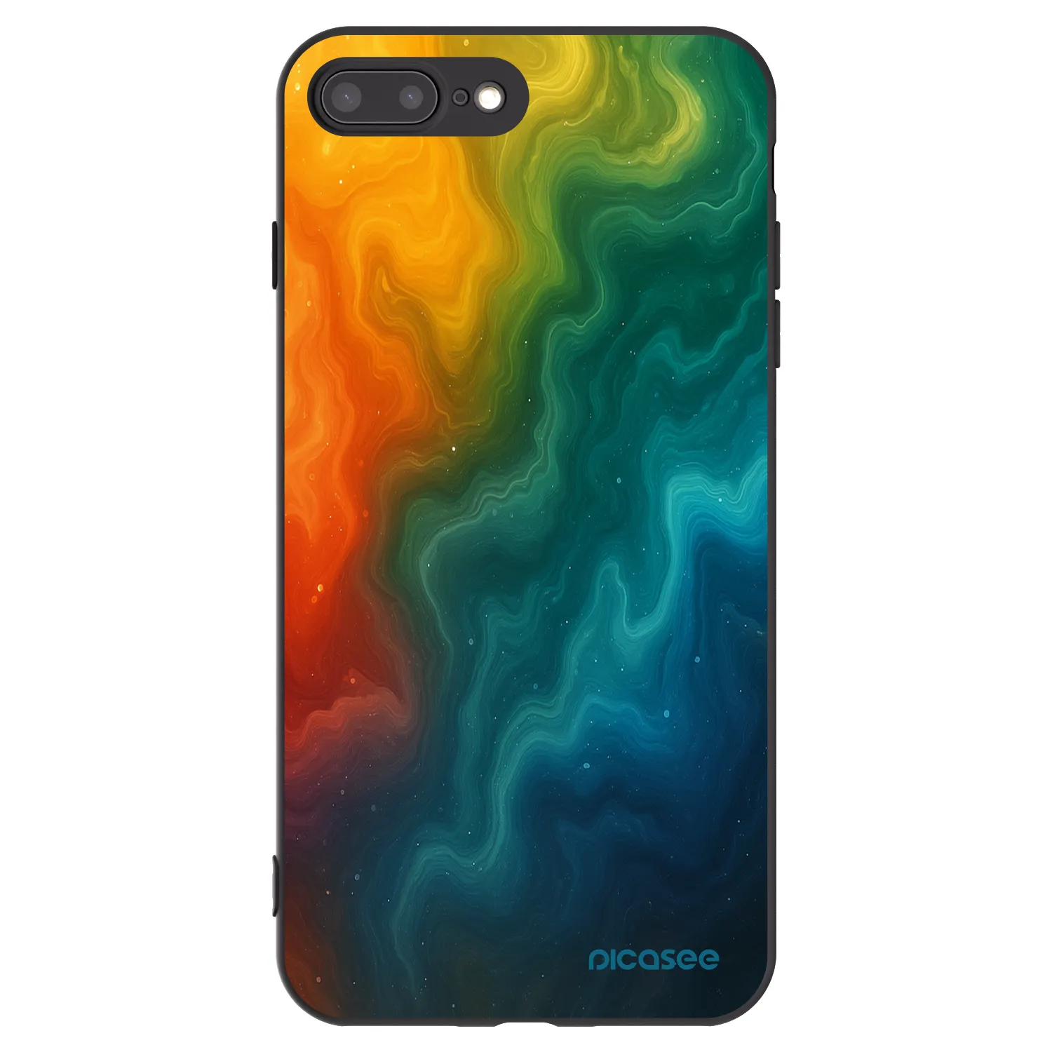 Picasee fekete szilikon tok az alábbi mobiltelefonokra Apple iPhone 8 Plus - Solar