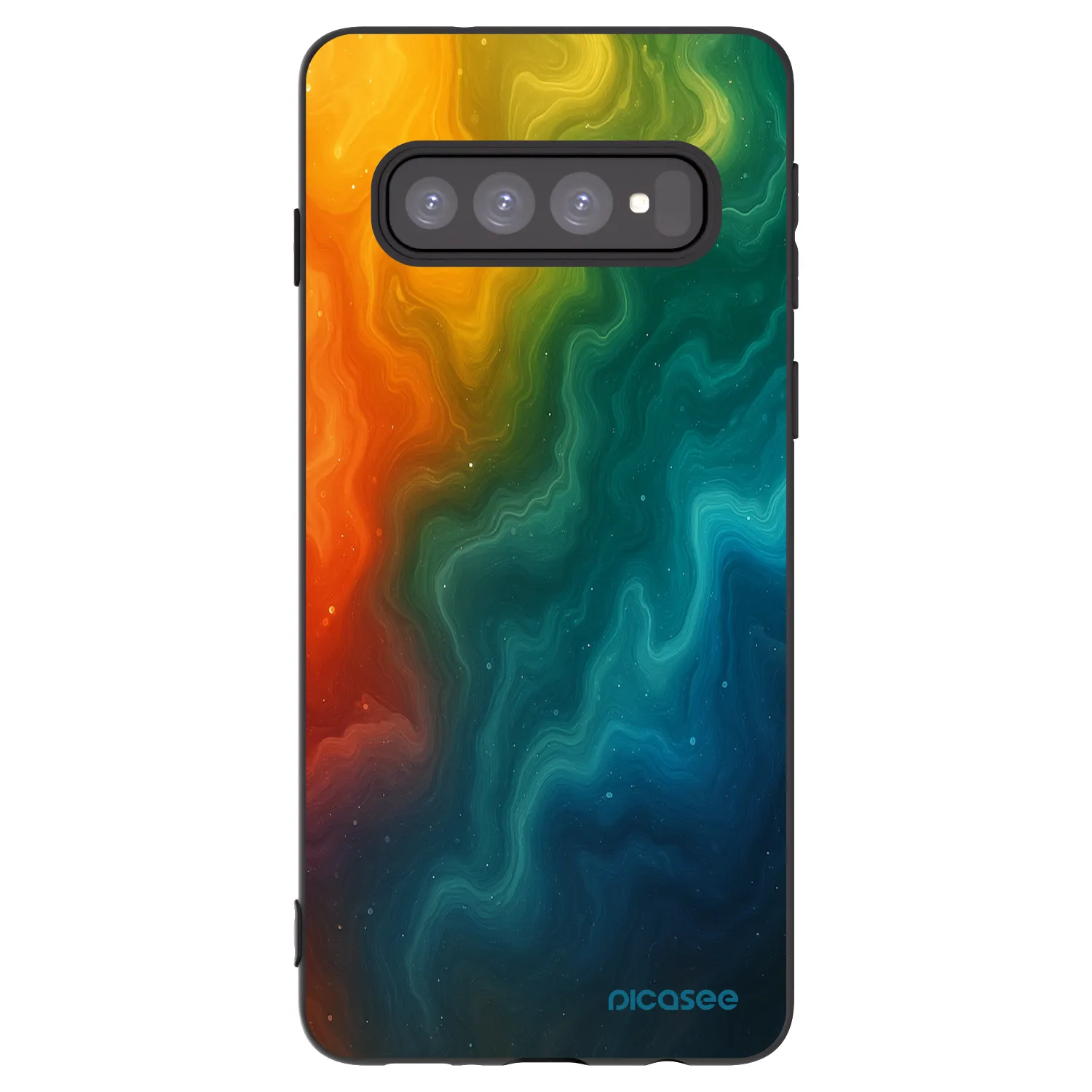 Picasee fekete szilikon tok az alábbi mobiltelefonokra Samsung Galaxy S10 G973 - Solar