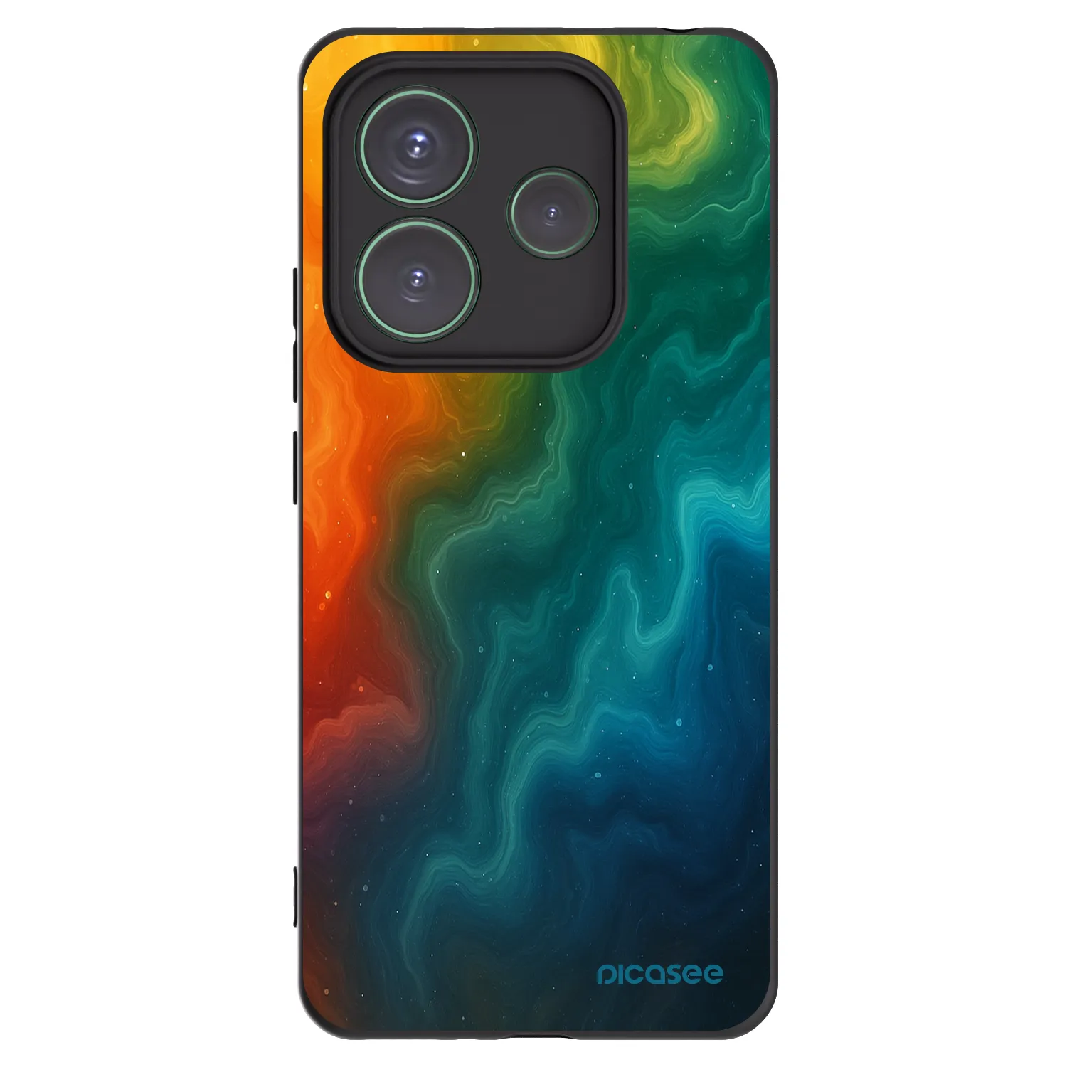 Picasee fekete szilikon tok az alábbi mobiltelefonokra Xiaomi Redmi Note 14 5G - Solar