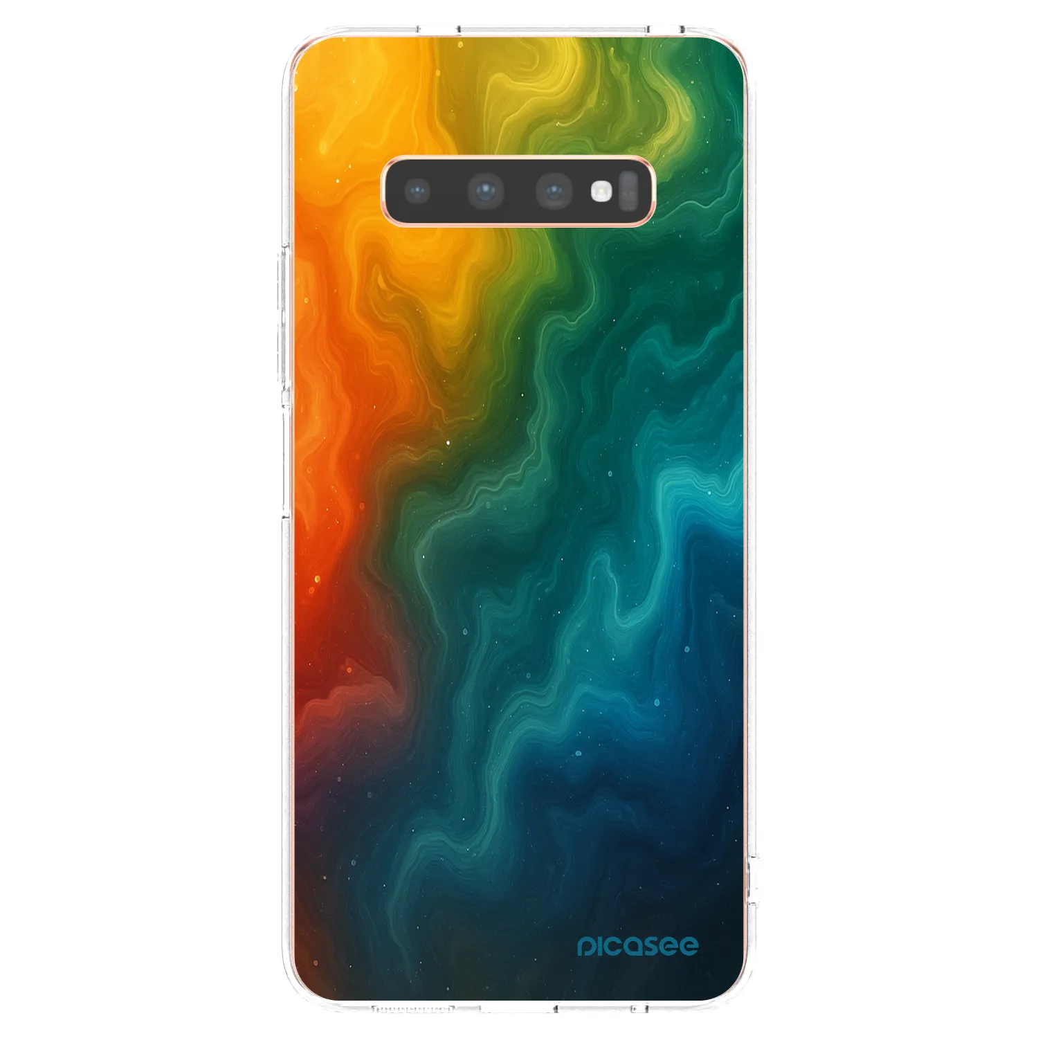 Picasee átlátszó szilikon tok az alábbi mobiltelefonokra Samsung Galaxy S10 Plus G975 - Solar