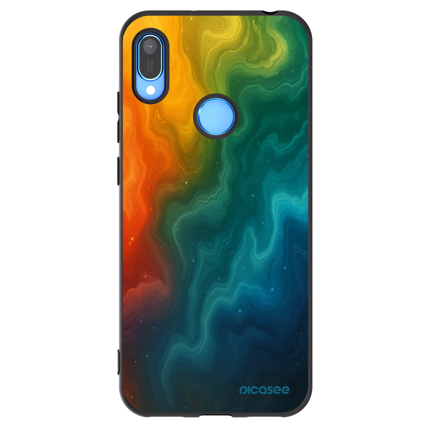 Picasee fekete szilikon tok az alábbi mobiltelefonokra Huawei Y6 2019 - Solar