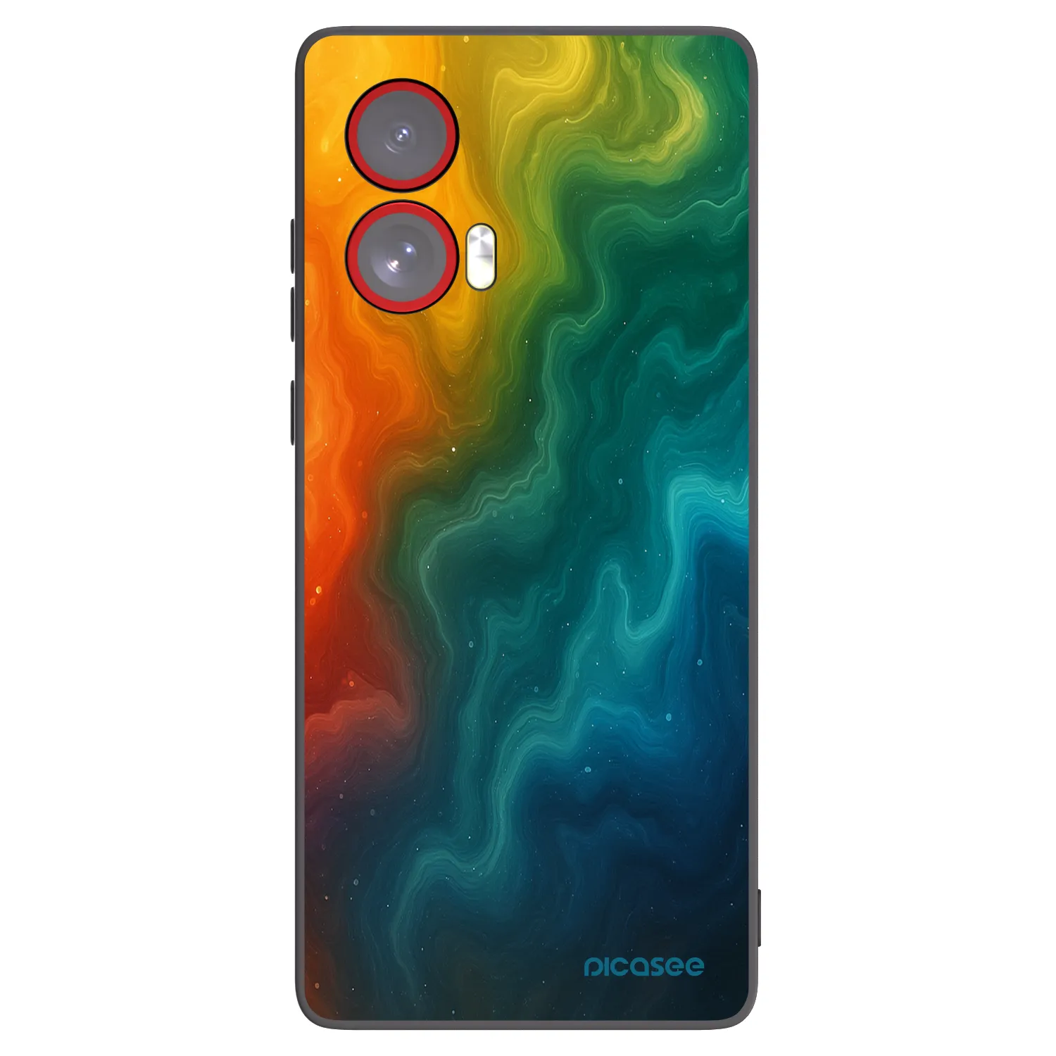 Picasee fekete szilikon tok az alábbi mobiltelefonokra Motorola Edge 50 Fusion - Solar