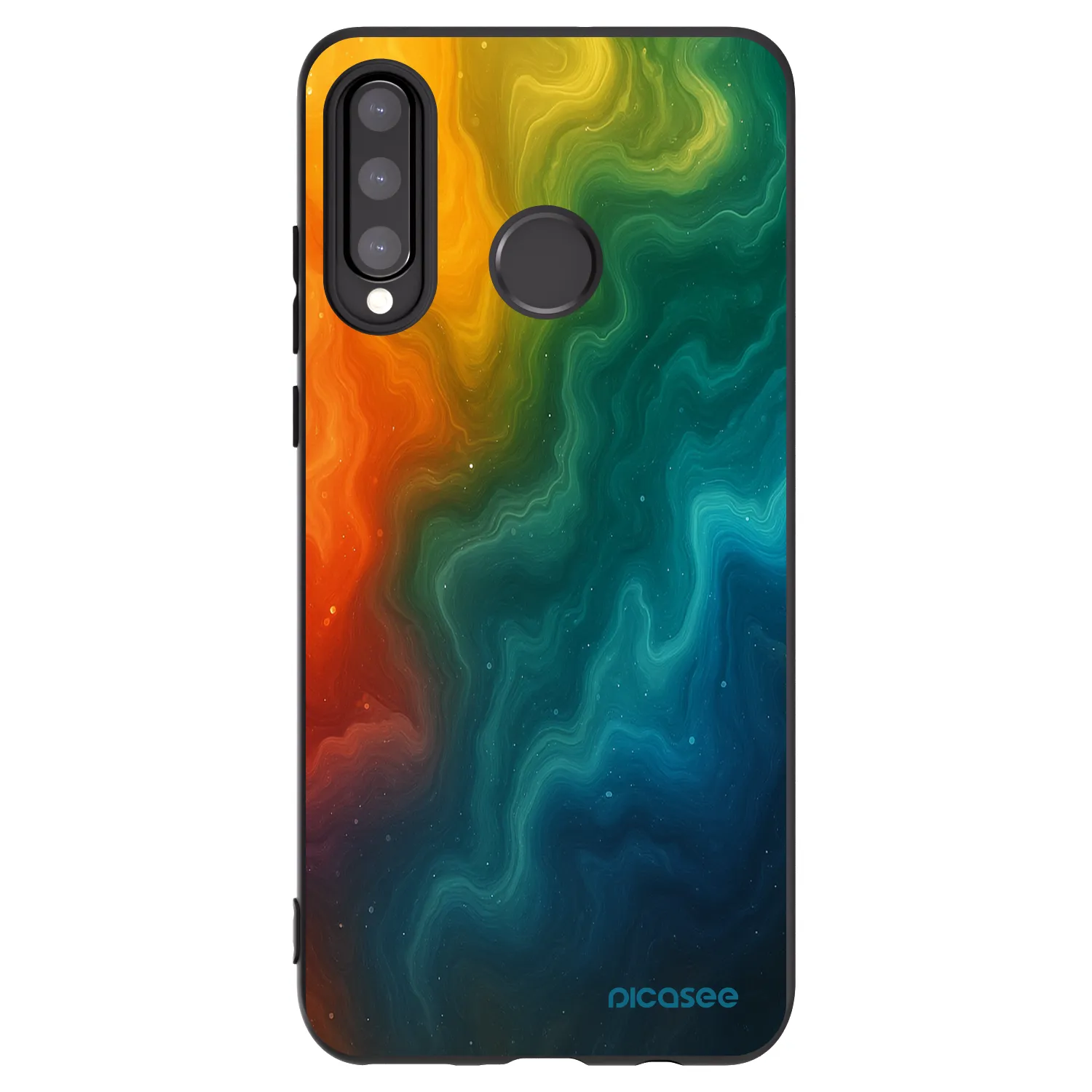 Picasee fekete szilikon tok az alábbi mobiltelefonokra Huawei P30 Lite - Solar
