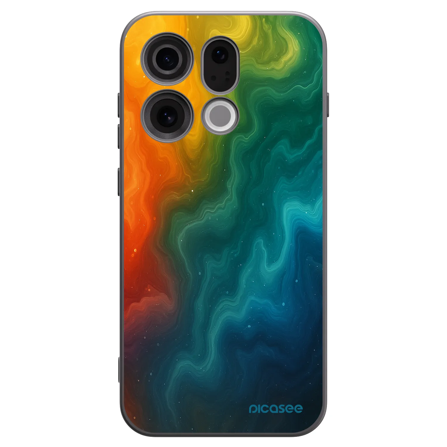 Picasee fekete szilikon tok az alábbi mobiltelefonokra OPPO Find X9 - Solar