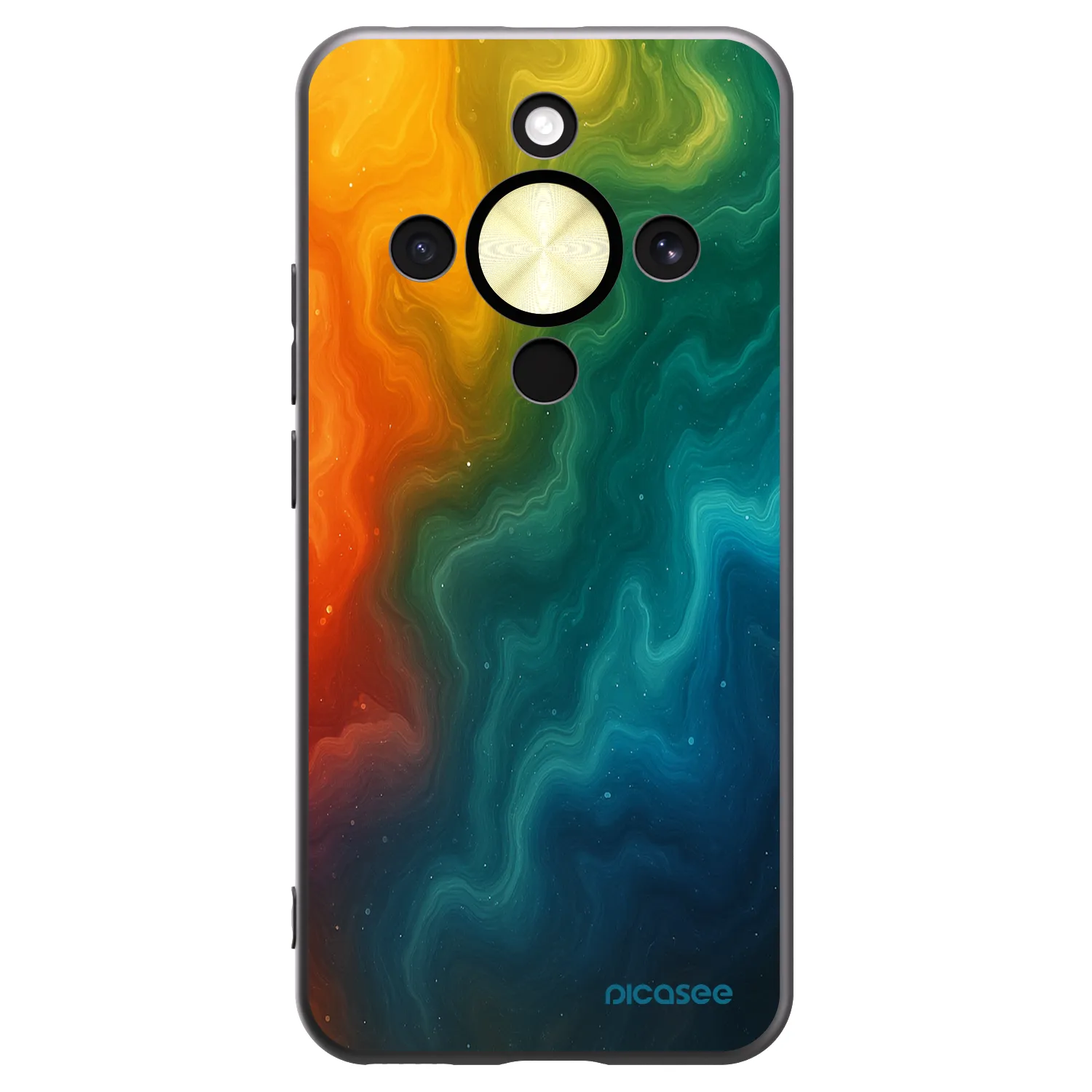 Picasee fekete szilikon tok az alábbi mobiltelefonokra Honor Magic8 Lite 5G - Solar