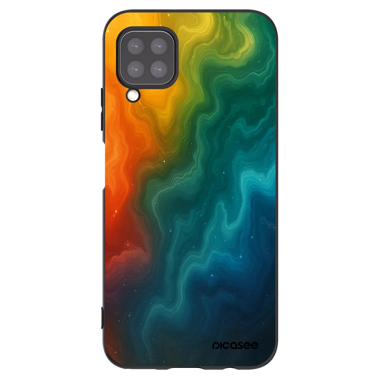 Picasee fekete szilikon tok az alábbi mobiltelefonokra Huawei P40 Lite - Solar