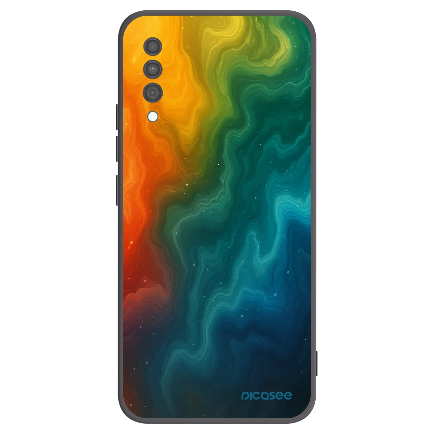 Picasee fekete szilikon tok az alábbi mobiltelefonokra Samsung Galaxy A30s A307F - Solar