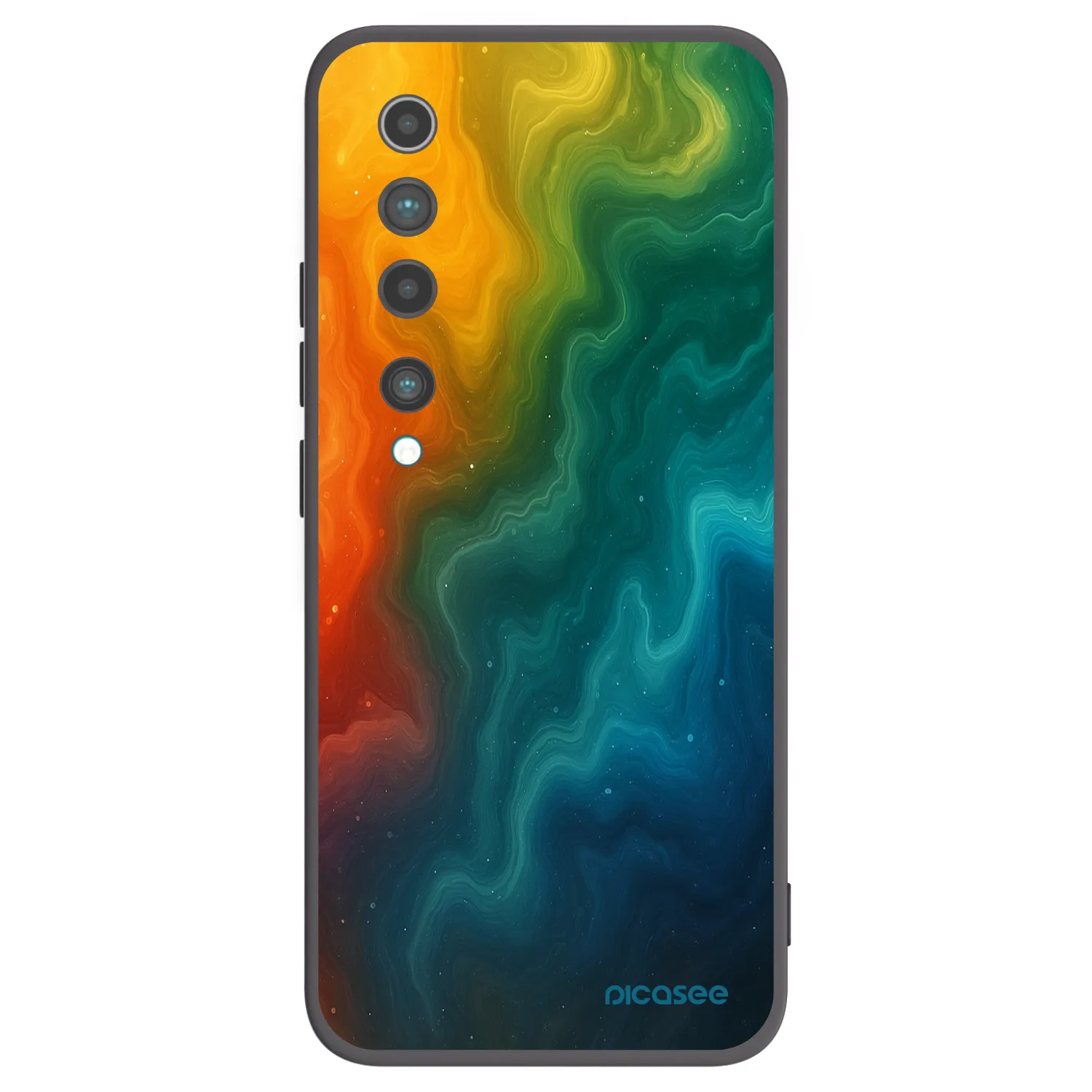 Picasee fekete szilikon tok az alábbi mobiltelefonokra Xiaomi Mi 10 - Solar