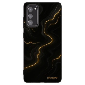 Picasee fekete szilikon tok az alábbi mobiltelefonokra Samsung Galaxy S20 FE - Thunder
