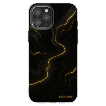 Picasee átlátszó szilikon tok az alábbi mobiltelefonokra Apple iPhone 12 Pro Max - Thunder