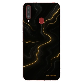 Picasee átlátszó szilikon tok az alábbi mobiltelefonokra Samsung Galaxy A20s - Thunder