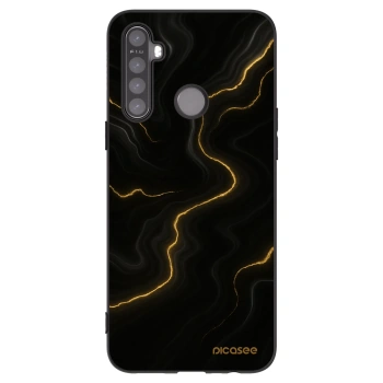 Picasee fekete szilikon tok az alábbi mobiltelefonokra Realme 5 - Thunder