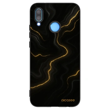Picasee fekete szilikon tok az alábbi mobiltelefonokra Huawei P20 Lite - Thunder