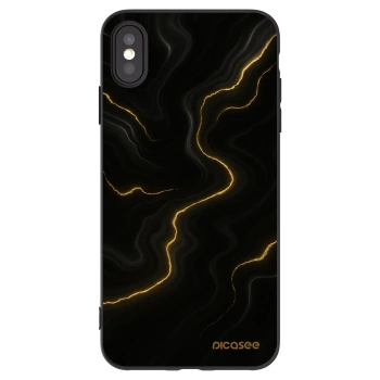 Picasee fekete szilikon tok az alábbi mobiltelefonokra Apple iPhone XS Max - Thunder