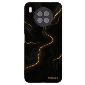 Picasee fekete szilikon tok az alábbi mobiltelefonokra Huawei Nova 8i - Thunder