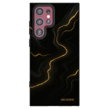 Picasee fekete szilikon tok az alábbi mobiltelefonokra Samsung Galaxy S22 Ultra 5G - Thunder