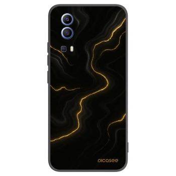 Picasee fekete szilikon tok az alábbi mobiltelefonokra Vivo Y52 5G - Thunder