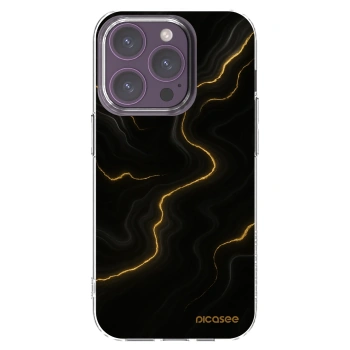 Picasee átlátszó szilikon tok az alábbi mobiltelefonokra Apple iPhone 14 Pro - Thunder