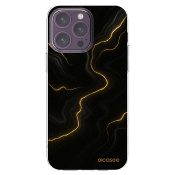 Picasee átlátszó szilikon tok az alábbi mobiltelefonokra Apple iPhone 14 Pro Max - Thunder