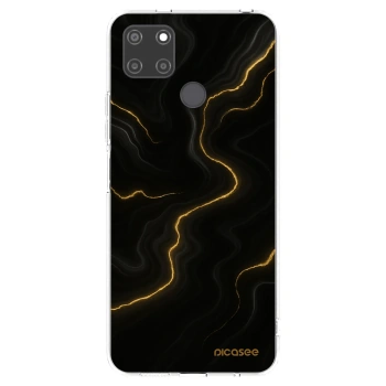 Picasee átlátszó szilikon tok az alábbi mobiltelefonokra Realme C21Y - Thunder