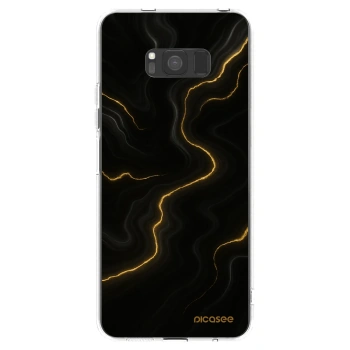 Picasee átlátszó szilikon tok az alábbi mobiltelefonokra Samsung Galaxy S8 G950F - Thunder