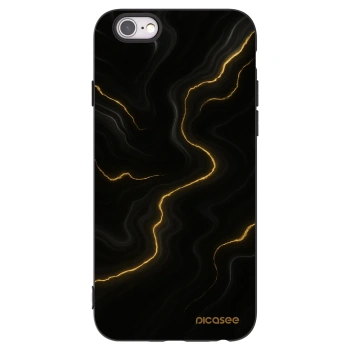 Picasee fekete szilikon tok az alábbi mobiltelefonokra Apple iPhone 6/6S - Thunder