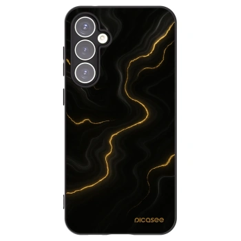 Picasee fekete szilikon tok az alábbi mobiltelefonokra Samsung Galaxy S23 FE S711B - Thunder