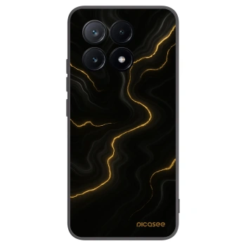 Picasee fekete szilikon tok az alábbi mobiltelefonokra Xiaomi Poco X6 Pro - Thunder