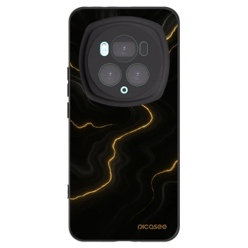 Picasee fekete szilikon tok az alábbi mobiltelefonokra Honor Magic6 Pro - Thunder