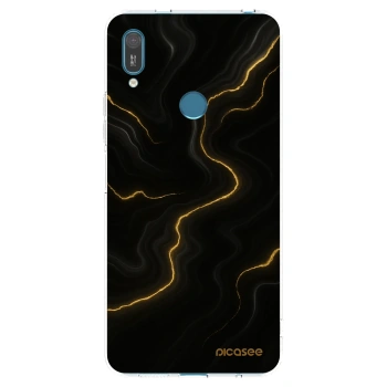 Picasee átlátszó szilikon tok az alábbi mobiltelefonokra Huawei Y7 2019 - Thunder