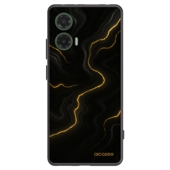 Picasee fekete szilikon tok az alábbi mobiltelefonokra Motorola Moto G35 5G - Thunder